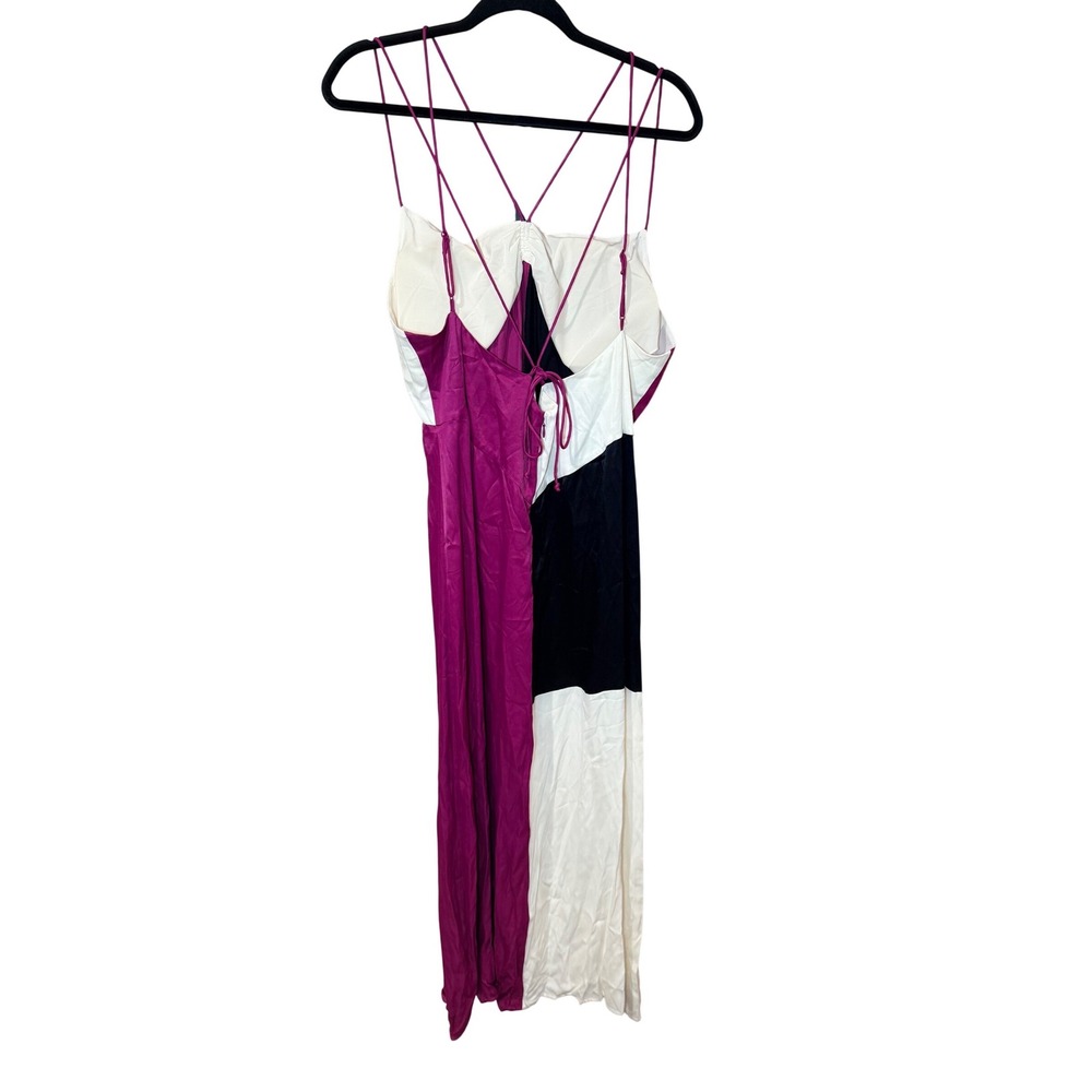 Nordstrom x Harlem's Fashion Row Harbison Satin Maxi Slip Dress Size XL - Picture 5 of 10